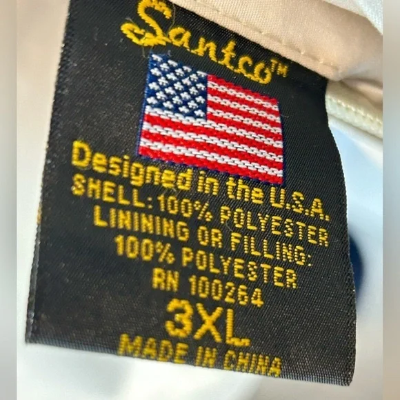 054. Alaskan Tongass Outdoor Outfitters Mens Navy/Cream Reversible Hooded Jacket - Picture 5 of 6